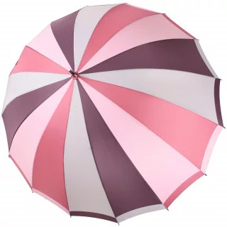 Зонт-трость женский Три Слона 2162 полуавтомат розовый